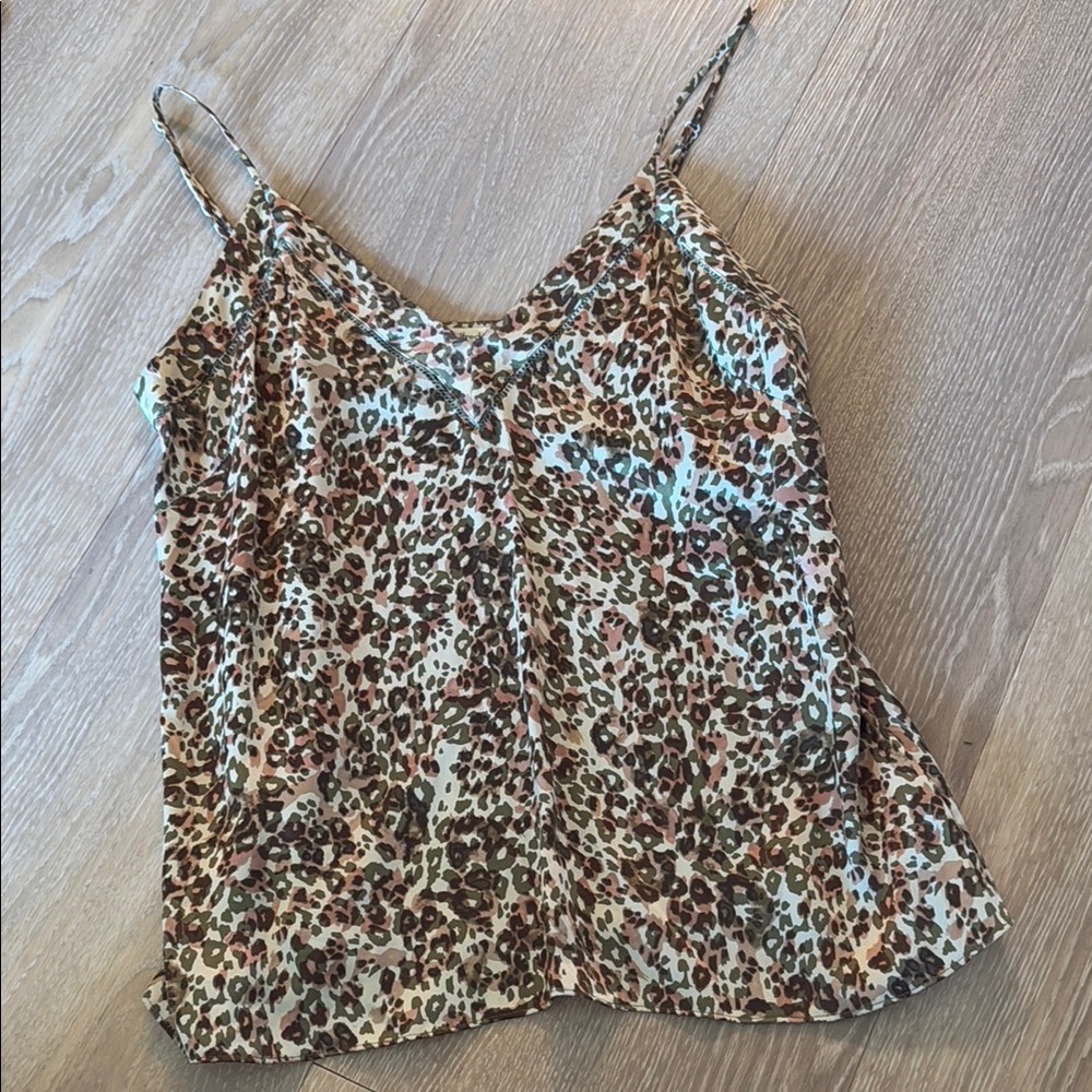 Wilfred Silver Gold Fitted Sleeveless Camisole